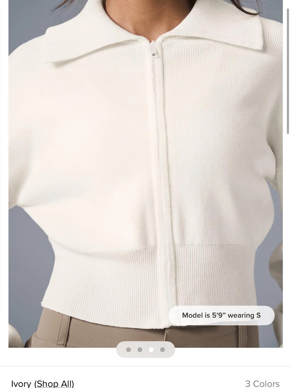 Alo Scholar Knit Ivory M